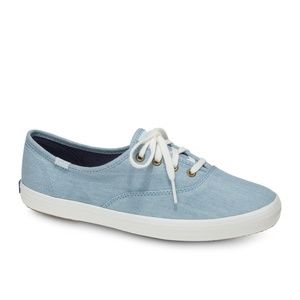Keds Champion Chambray Sneaker Light Blue 7.5M NIB